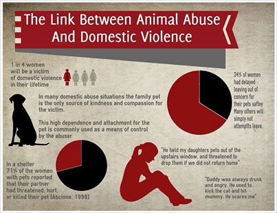 The link between  #AnimalAbuse and  #HumanAbuse is realThere is now substantial evidence of the link from a host of reputable sources. Not all Animal Abusers are Human Abusers but enough are to take notice at Legislative and Judicial levels.