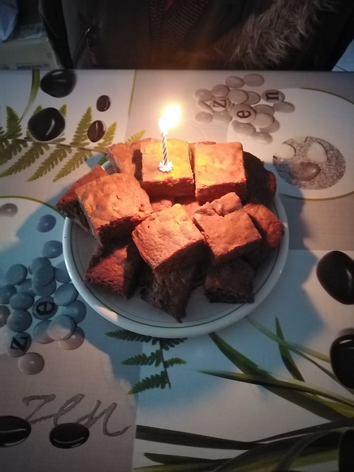 Today my son's turning 13 and since we're still on a lockdown, these brownies are the only thing I could do for him. Lamest birthday cake ever😂🥰