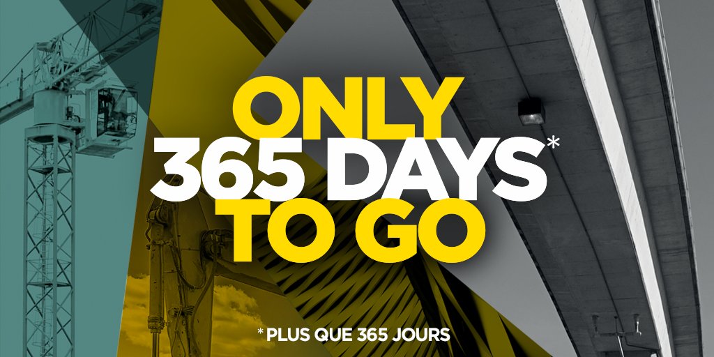 [D-365]
🇬🇧 ⏳ The countdown has begun! 🚧 #IntermatParis will open its doors in 1 year. #RT if you are enthusiast! 💛

[J-365]
🇫🇷 ⏳ Le compte à rebours a commencé ! 🚧 Intermat Paris ouvrira ses portes dans 1 an. À vos RT si vous êtes aussi impatients que nous ! 💛