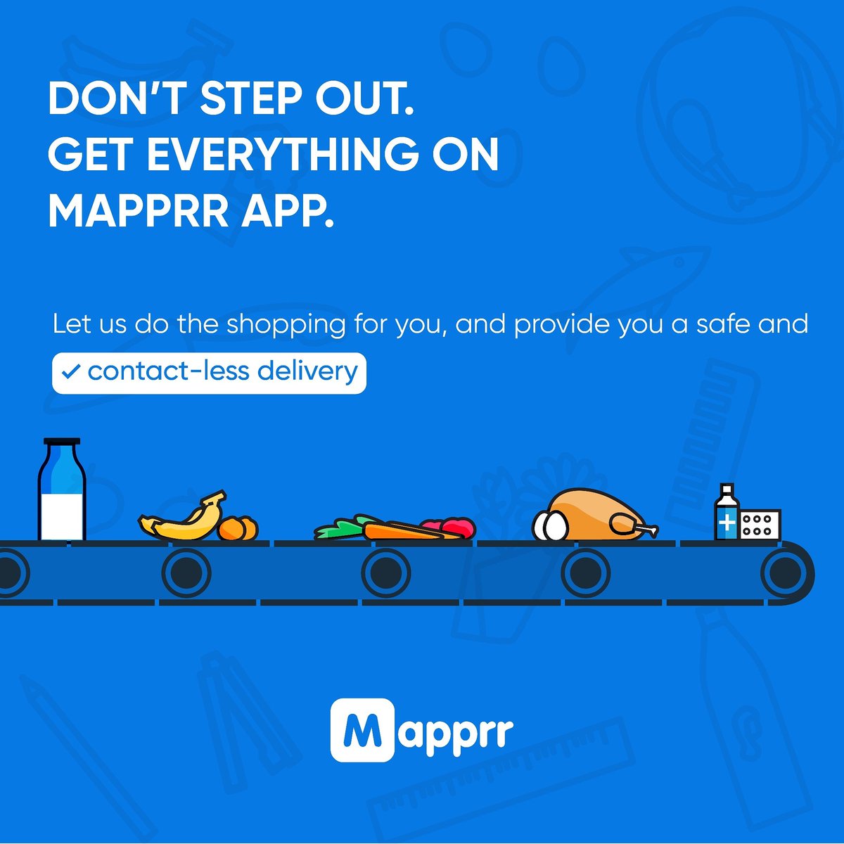 mapprr's tweet photo. Give Mapprr a try today!
#mapprr #mapprrnow #send #order #deliver #delivery #hyderabad #hyderabadi #biryani #corona #covid #covidawareness #coronavirus #health #lockdownextension #dailyessentials #HyderabadLockdown https://t.co/e8IUZJUO2i
