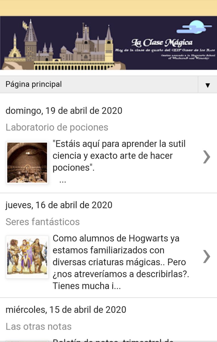 Viviendo la cuarentena desde el Mundo Mágico. monstruosdeprimero.blogspot.com