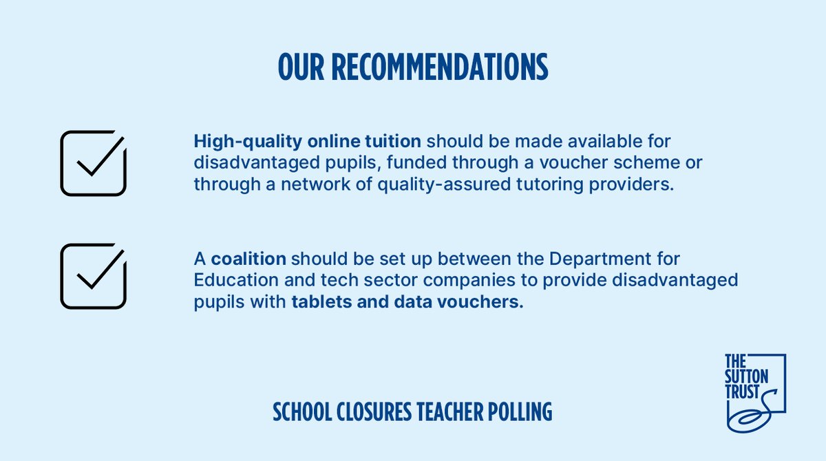 To help address these disparities, we have several recommendations that we feel would help limit the impact on the attainment gap.