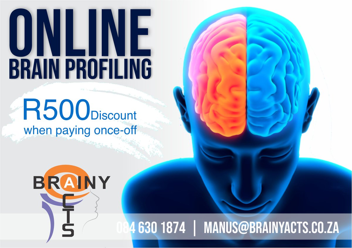 ActsBrainy's tweet photo. All sessions include a full assessment, comprehensive 90 - 120 min feedback, 29-page feedback. 
https://t.co/56jn5CYJ5I
#brainyacts #lifecoach #success #mindset #successmindset #empowering #professional #brainprofiling #onlinesessions #LockdownSA https://t.co/YVBl1YxBkf