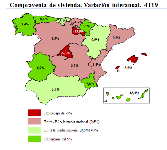 Notarios_ES's tweet photo. #DatosNotariado
El número de compraventas aumenta en diez CC.AA. en el cuarto trimestre de 2019, con especial intensidad en Canarias
https://t.co/LMAu3iwT5S https://t.co/15rNkaisnE