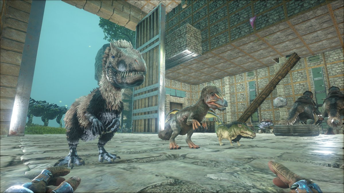 ট ইট র タビト Ark ローカルシングル よし 色々調べてgenesisボスをソロは厳しそうなのでバルゲロに進出する という事で バルゲロ用の恐竜をブリーディング始めたら赤ちゃんが可愛すぎて当初の目的を忘れた テリジノとユウティラの赤ちゃん こんなに