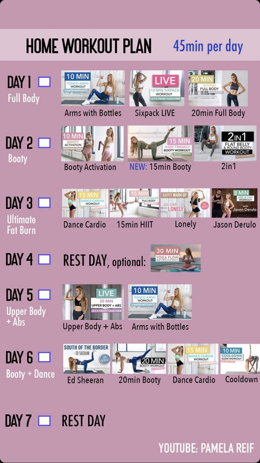 20 min full body workout pamela reif hotsell