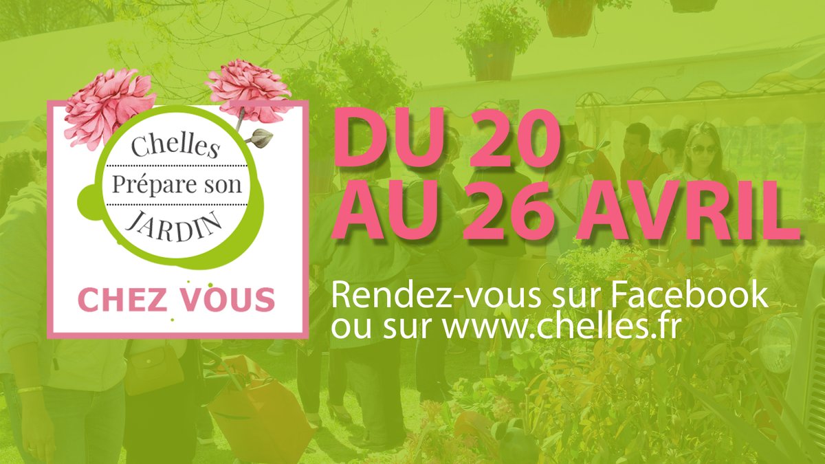 VilleChelles's tweet photo. Cette semaine, profitez de « Chelles prépare son jardin Chez Vous » Nous vous proposerons chaque jour des astuces, contenus ludiques ou informations pratiques pour vous aider à prendre soin de votre jardin, de votre balcon fleuri et de vos plantes ! 🌼
➡  https://t.co/BY1HTTecdg https://t.co/KHbs0Hd4EE