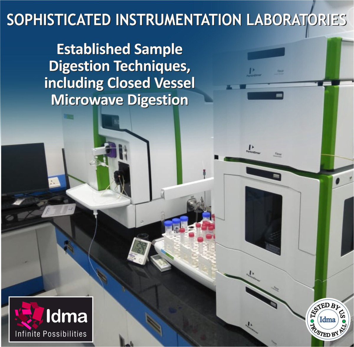IdmaGroup's tweet photo. Our Sophisticated Instrumentation Laboratories are supported with World Class Sample Prepartion Infrastructure.
#qualitytesting #testinglab #samplepreparation #instrumentationlaboratory #idma #fssai #pharma #medicines #food #environment #pesticide https://t.co/uFqs1sVdoF