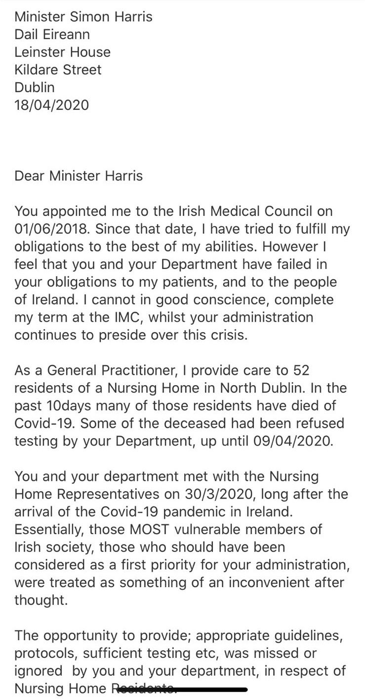 Paddy Cosgrave on Twitter "The primary role of the Irish Medical