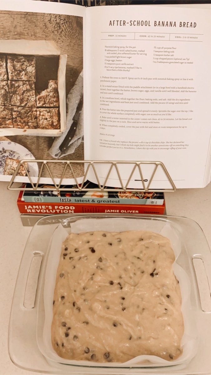 SarahMaeAtchley's tweet photo. Can’t wait to eat this tomorrow! 🍫🍌🍞 @magnoliatable @joannagaines https://t.co/fJKKVVe93i