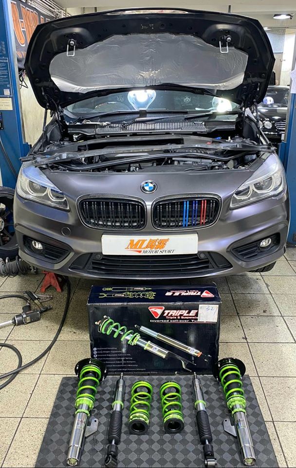 marcom46402570's tweet photo. #BMW  2 SERIES upgraded Triple S #Inverted #coilover kit. It proved to be a craze in the HongKong after market.

BMW 2 SERIESとTripleSのグリーンミラクル（＃高性能スプリング）は相性抜群。香港にも人気あがってる。

https://t.co/lH9lSyo0Xi https://t.co/Vn2UobaK3G