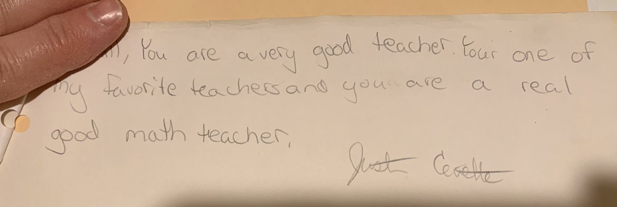 CM_Ecklund's tweet photo. @DanCevette cleaning out files...do you recognize this signature? What a curve ball❣️ Circa 1994. #alwayshumbled #studentsfirst https://t.co/niFDCrlah2