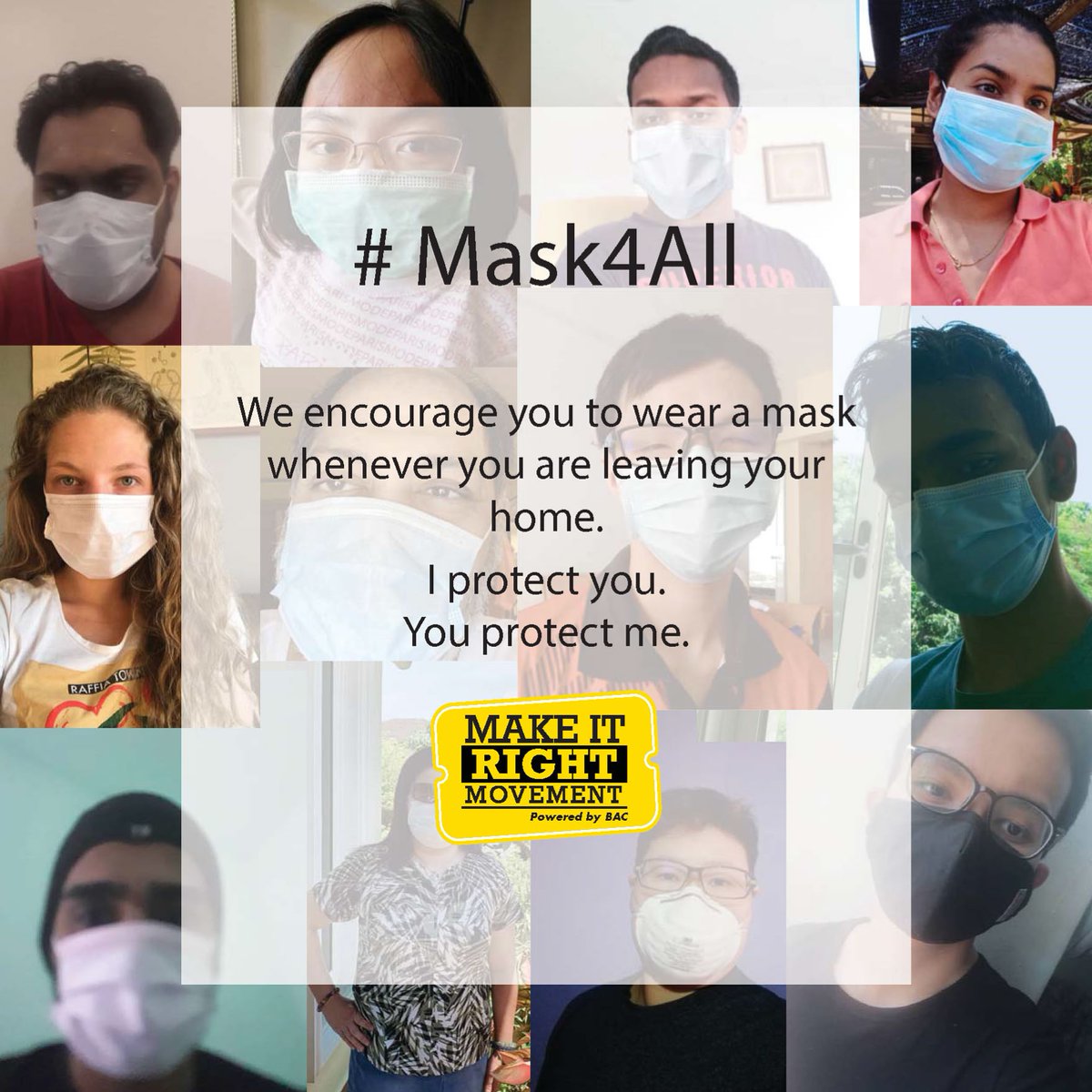 makeitrightMY's tweet image. #Mask4All
.
I protect you , you protect me.Please wear a mask whenever you go outside.
.
.
.
.
.
#MIRM #Makeitright #Nolimit #Mask4All 
#WearaMask #Protect #Protecteachother 
#Community #Communitydevelopment