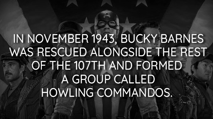 RYAN: Corporal Timothy 'Dum Dum’ Dugan, Private Jim Morita, Private Gabe Jones, Major James Montgomery “Monty” Falsworth and Jacques “Frenchie” Dernier are the chosen members together with Bucky and Captain America.
