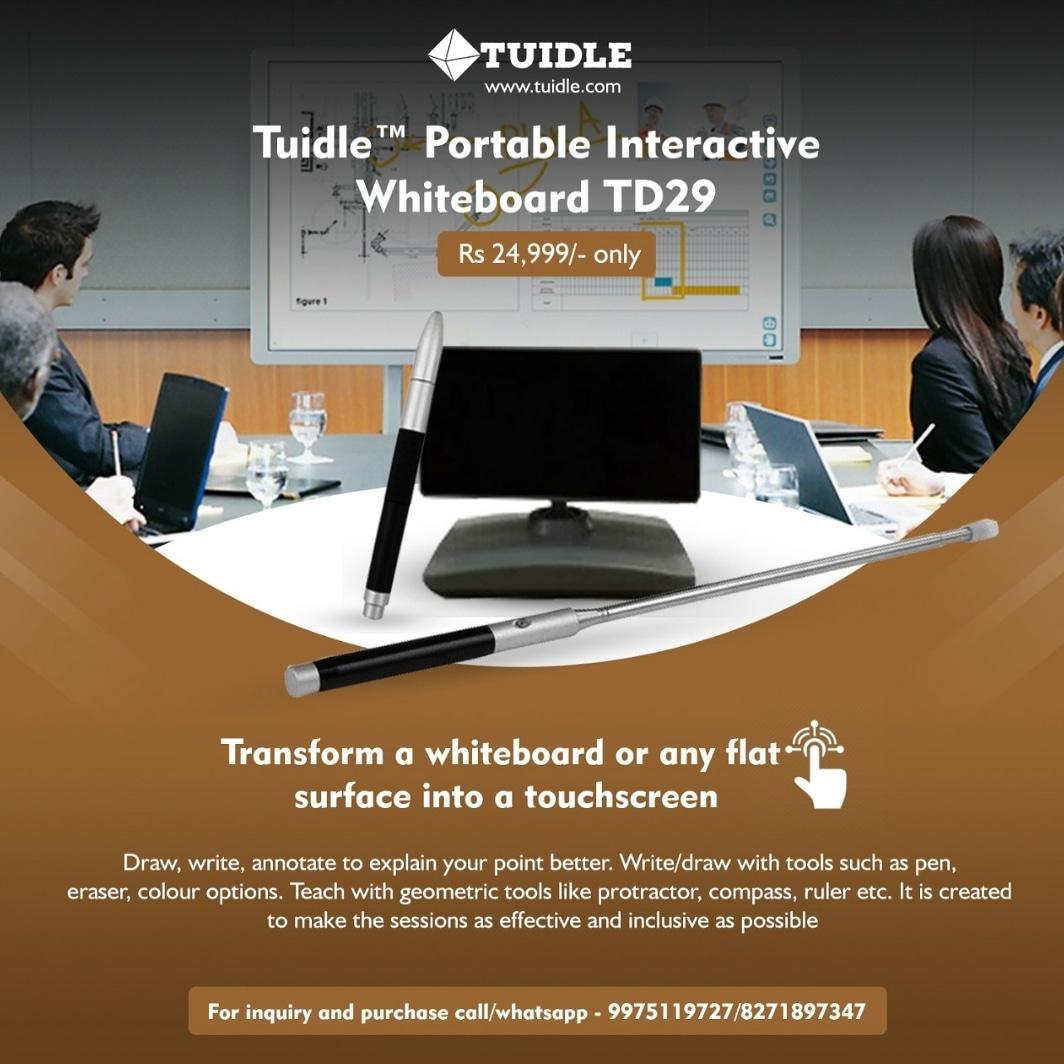 Tuidle TD29 Interactive Whiteboard
This handy tool encourages collaboration and creative expression, and it makes sharing assignments and giving feedback a snap for teachers.
#interactivewhiteboards 
#happylearning #enjoylearning #business #interactivewhiteboard  #tuidle