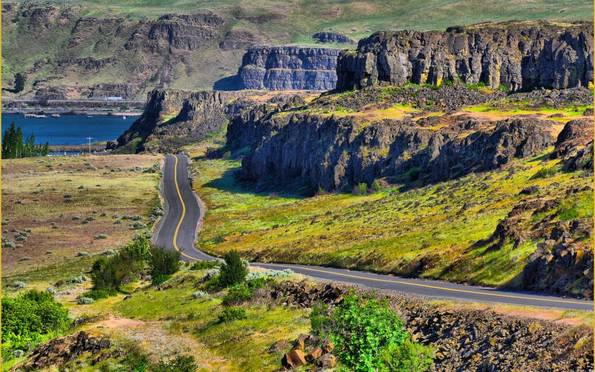 A thread of landscapes and places that I love:1) The Columbia River Gorge. I've driven through here hundreds of times going between Yakima and Portland and don't appreciate it enough - it's a National Scenic Area.