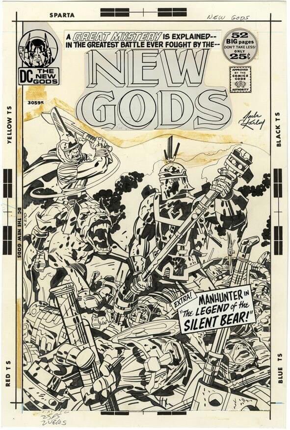 More Kirby art. I'm fascinated by a lot things in these, mostly the collage and lines, but also the partial rendering for actions. The stage is great too.