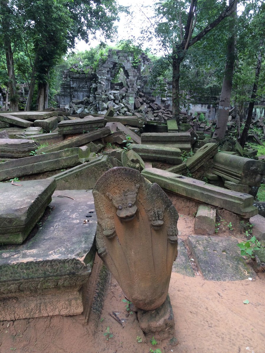 4) Beng Mealea, Cambodia. A ruined temple complex near Angkor Wat, reduces to rubble by the relentless jungle. I took this picture myself.