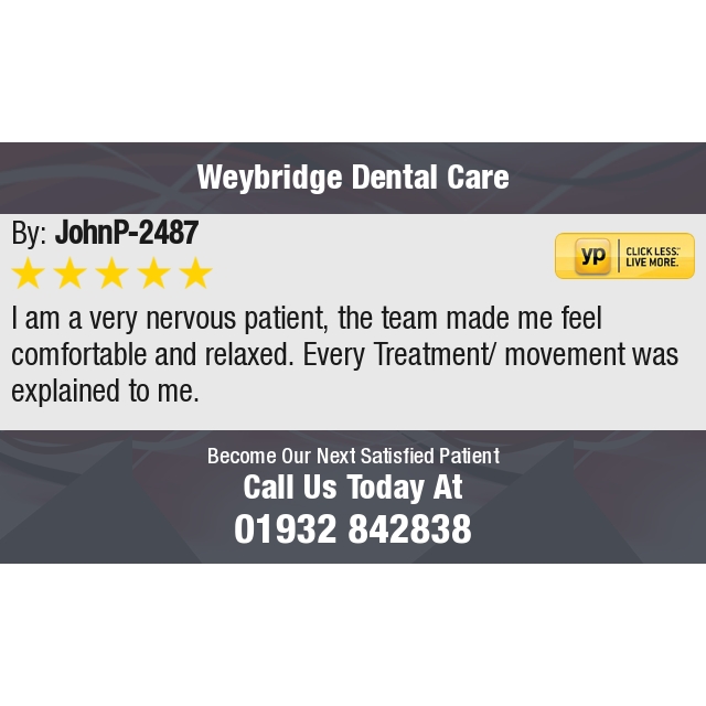 5 Star: JohnP-2487 "I am a very nervous patient, the team made me feel comfortable and relaxed. Every Treatment..." bit.ly/2XOmsyz