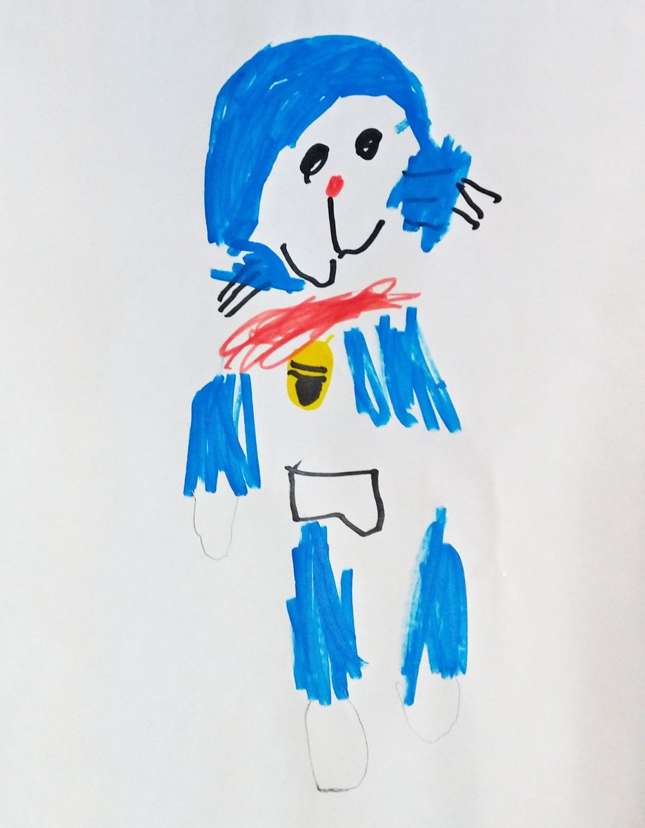 「娘の描いたドラえもんが可愛すぎて泣けてきた 」|きくまきのイラスト
