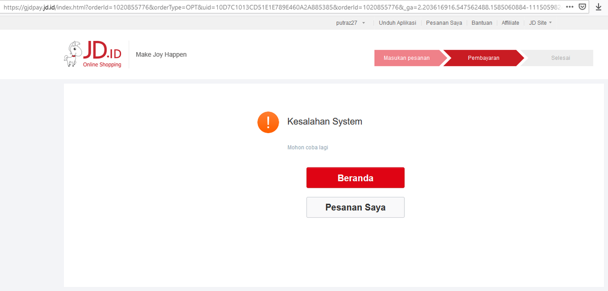 putraz's tweet photo. Halo @BankMegaID. Saya belanja di @JDid pakai kartu kredit mega, transaksi pembayaran di jd-id gagal tapi saya dapat notif sms dari bank mega bahwa transaksi telah sukses. Mohon dibantu utk pengecekan. Terimakasih. https://t.co/hIvZ1fjevM