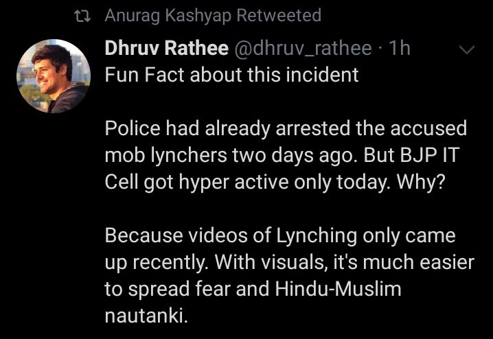 ExSecular's tweet photo. He is looking for ‘fun fact’  in the  barbaric lynching of 70 year old sadhu @dhruv_rathee https://t.co/Y8ovsJT1Vm