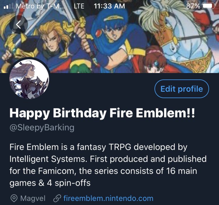 Never forget when I tried to theme my account for FE’s 30th Anniversary in Japan