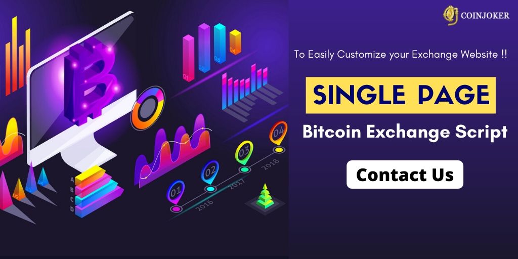 coinjokerscript's tweet image. &quot;Single page Bitcoin Exchange Website&quot; is mostly wanted by all traders to to make crypto exchange and trading easily

Buy Single page #bitcoin_exchange_script &amp;amp; make your #crypto_exchange even more secure and easier-&amp;gt; bit.ly/2VJ19yJ