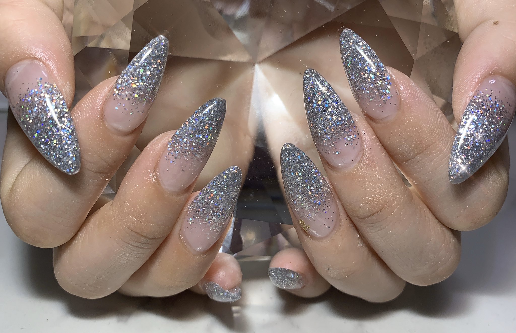 村田 奈津季 ゆうちゃんネイル スカルプ ポイントネイル グラデーションネイル ラメネイル シルバーネイル 毎月ありがとう 自宅ネイル Nail T Co Dgt0h4dmhd Twitter