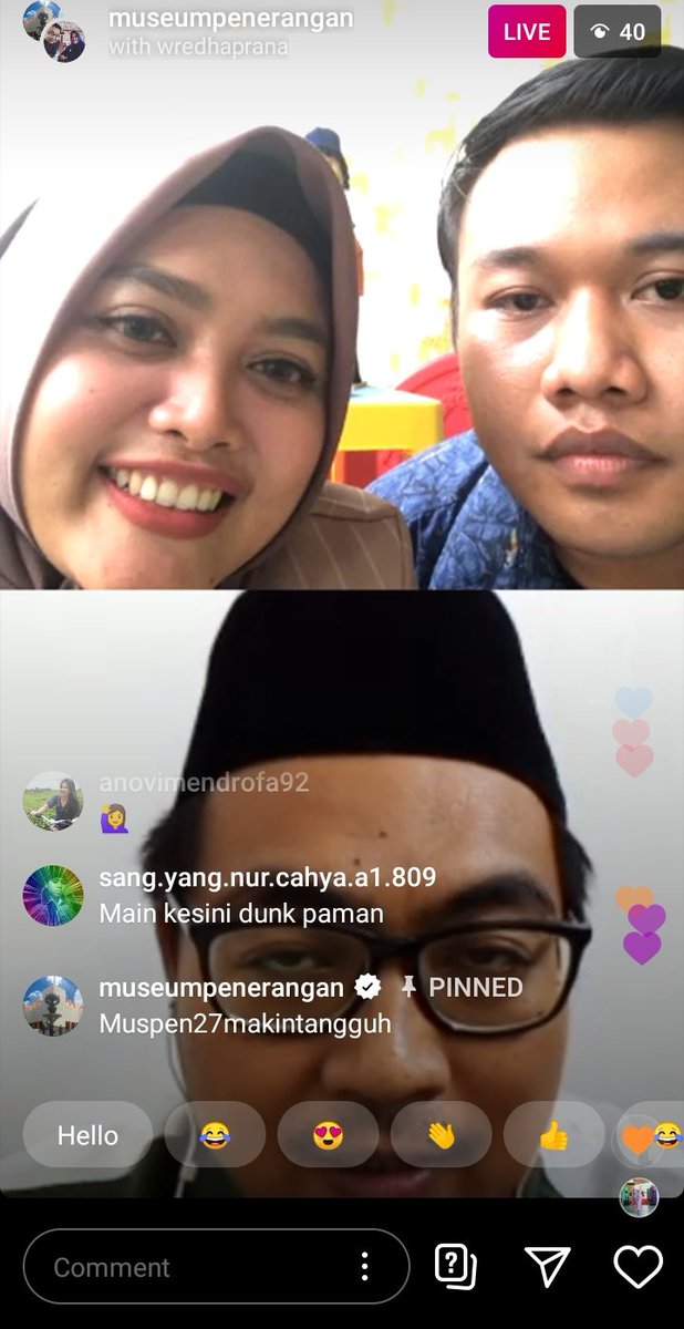 muspenerangan's tweet photo. Ayuk yuk #Muspeners ikutan juga ngobrol yuk di #LiveBarengMuspeners 🤩🤩🤩 kayak 2 Muspeners kece berikut ini 😍 https://t.co/wbcC7d0TSF