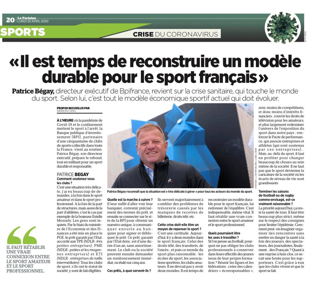 Ensemble,réinventons l’avenir du #sport uni amateur &amp; professionnel sur ses bases solides &amp; ses valeurs inaltérables autour de l’éducation,formation &amp; santé #Ministère #Régions #villes #fédés #ligues #clubs #bénévoles #supporters #partenaires➡️<a href="/le_Parisien/">Le Parisien</a> leparisien.fr/sports/coronav…