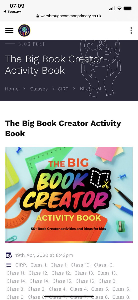 WCPSc2020's tweet photo. Good morning Y6,
We hope you’ve enjoyed your break and are ready to start some amazing learning!
All your activities are ready to go on @seesaw and don’t forgot to start your day with #PEWithJoe @thebodycoach #WCPSedu #WCPShomelearning https://t.co/fTRYku52bS