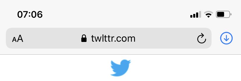 1. So firstly I noticed that the site url is says “twIttr” and if you’ve ever used twitter on your mobile, the correct url says “ https://mobile.twitter.com ” 2. The Twitter logo on this landing wasn’t in high res it was pixelating .. a brand like Twitter??? I was really touched.