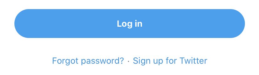 4. On the fake site, the “Forgot password? . Sign up for Twitter” hyperlink is EXTREMELY close to the button. This made the UI design feel even more uncomfortable and painful to look at.