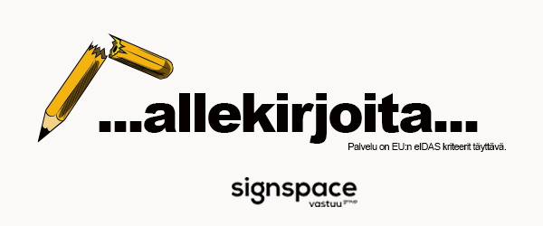 vastuugroup's tweet image. Allekirjoita sähköisesti sopparit, kokouspöytäkirjat ja tilinpäätökset #signspace-palvelulla. Kokeile nyt 3kk ilmaiseksi 👉 hubs.ly/H0pBDdZ0