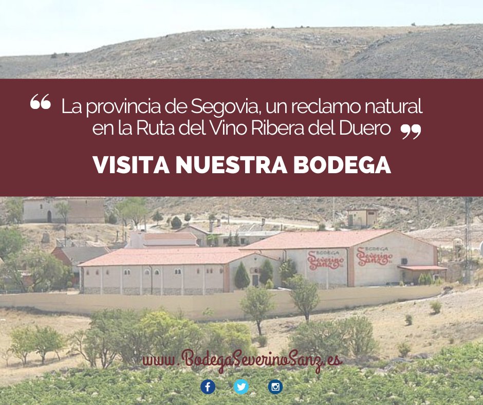 Si tienes en mente visitar la provincia de #Segovia, no dudes de visitar nuestra #bodega.
¡Reserva tú plaza en nuestra web!
¿Quieres probar nuestros vinos?
Visita nuestra tienda Online
bodegaseverinosanz.es
#vino #culturadelvino #bodegas #enoturismo #vinoymoda #wine #winelovers