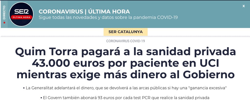 Ahir a les 21:10 la Cadena Ser va publicar aquest titular. Un munt de gent (@jessicaalbiach, @ernesturtasun, et al.) el va repiular abundantment. Hem treballat durant aquesta nit per poder explicar què s'amaga darrere aquest titular. Aquí ho teniu: octuvre.cat/desmuntant-una…