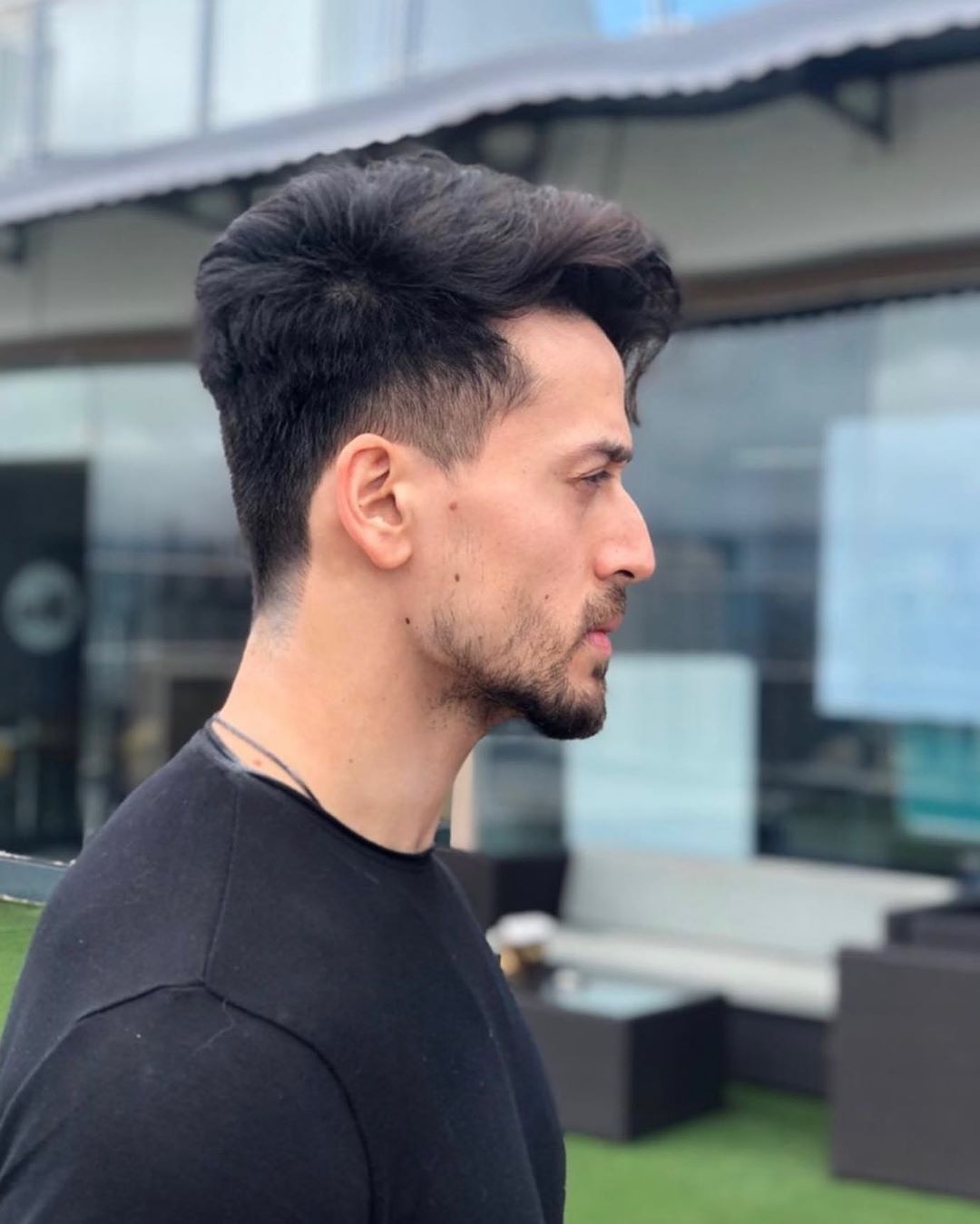 Image of Tiger Shroff high top fade hairstyle