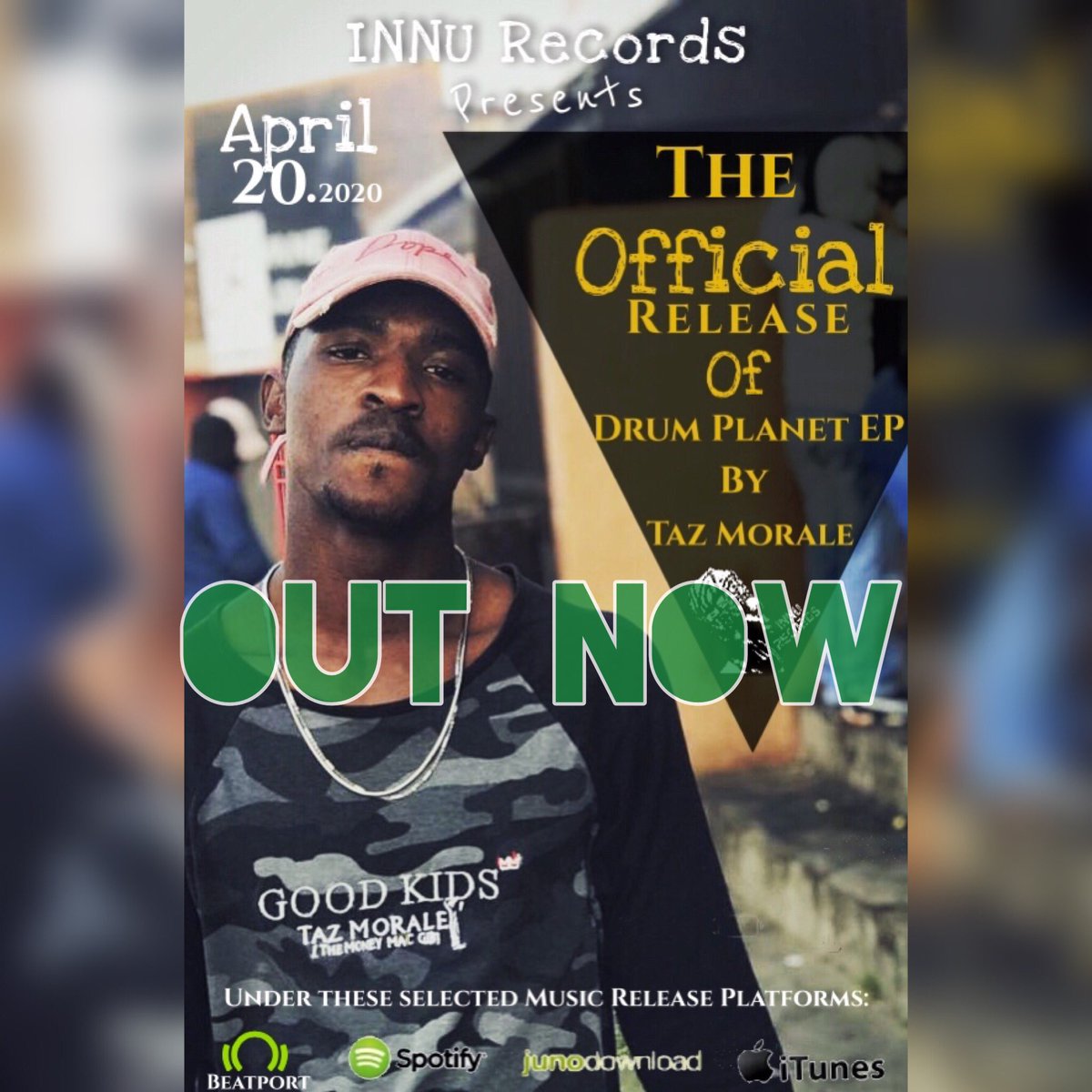 morale_taz's tweet photo. Today is the day we’ve all been waiting for......Taz Morale’s Big International Afro House EP titled ‘Drum Planet’ release under INNU Records from Portugal,Braga 🇵🇹 #LetsSupportLocalMusic #CheckAllDigitalStores #GetYourselfACopy #AfricasTimeIsNow https://t.co/cyEgVc9VSi