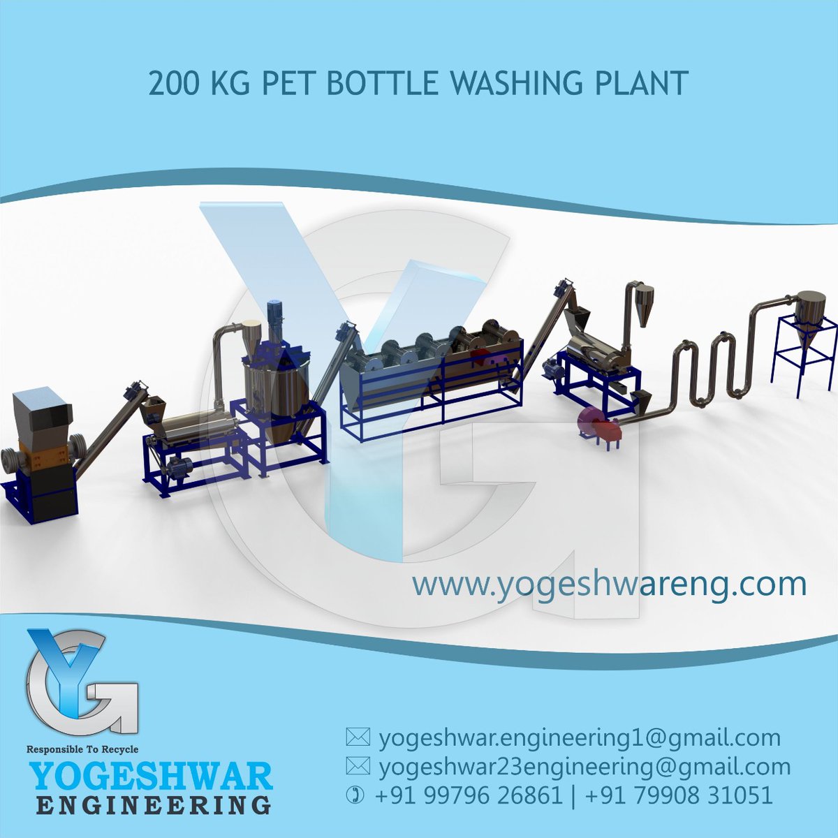 YogeshwarEngin2's tweet image. 200 KG PET BOTTLE WASHING PLANT
#WashingPlantControlPanel #LD #PP #HDPE #RAFIA #YOGESHWARENGINEERING
#AllPlasticwashingPlant #Petbottlewashingplant #AutomaticPetbottlewashingplant 
Yogeshwar Engineering
Website :- yogeshwareng.com

Instagram:- instagram.com/yogeshwarengin…