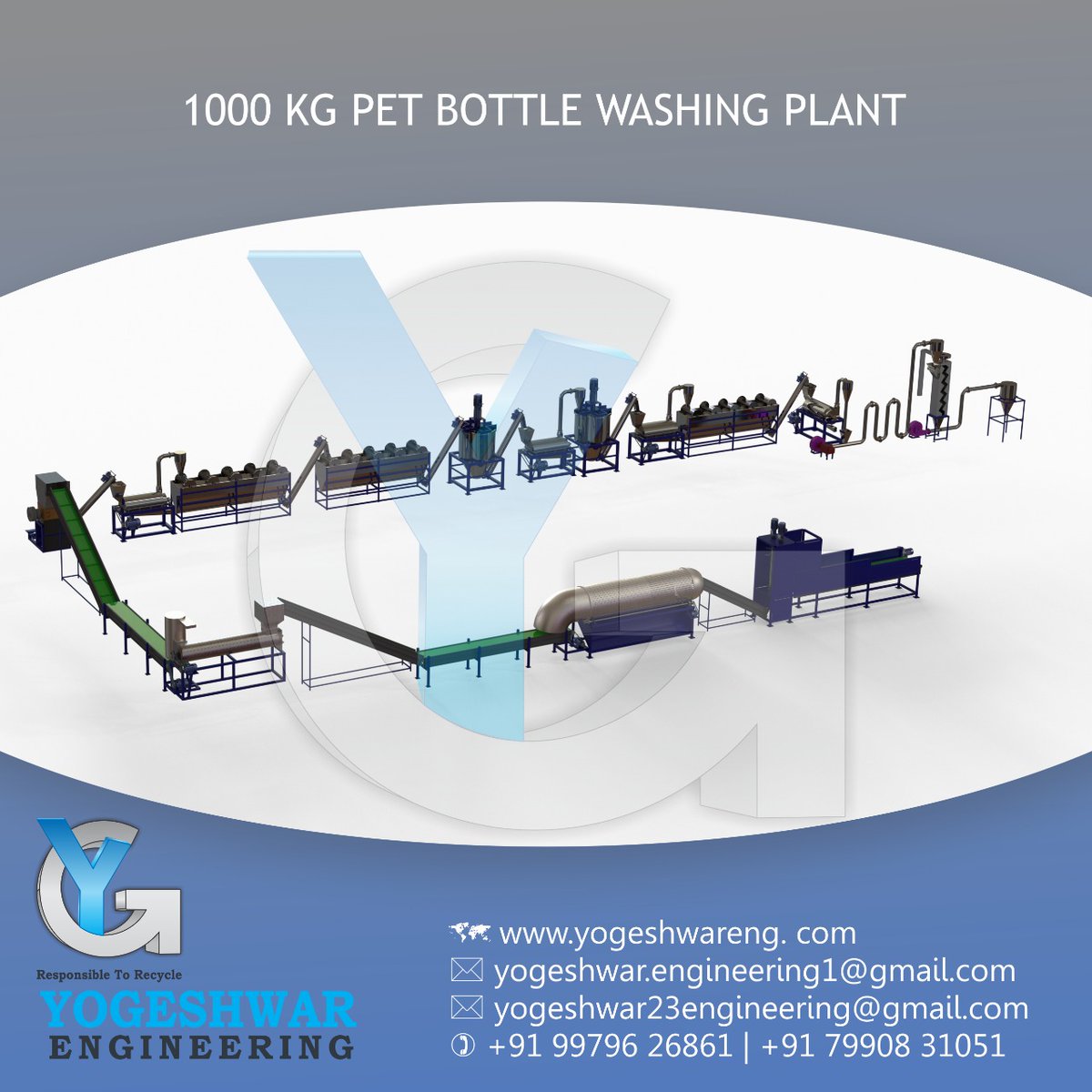 YogeshwarEngin2's tweet photo. 1000 KG PET BOTTLE WASHING PLANT
#AllPlasticwashingPlant #Petbottlewashingplant #AutomaticPetbottlewashingplant
#1000KGPETBOTTLEWASHINGPLANT
#WashingPlantControlPanel #LD #PP #HDPE #RAFIA #YOGESHWARENGINEERING https://t.co/5IV3GTFE2K