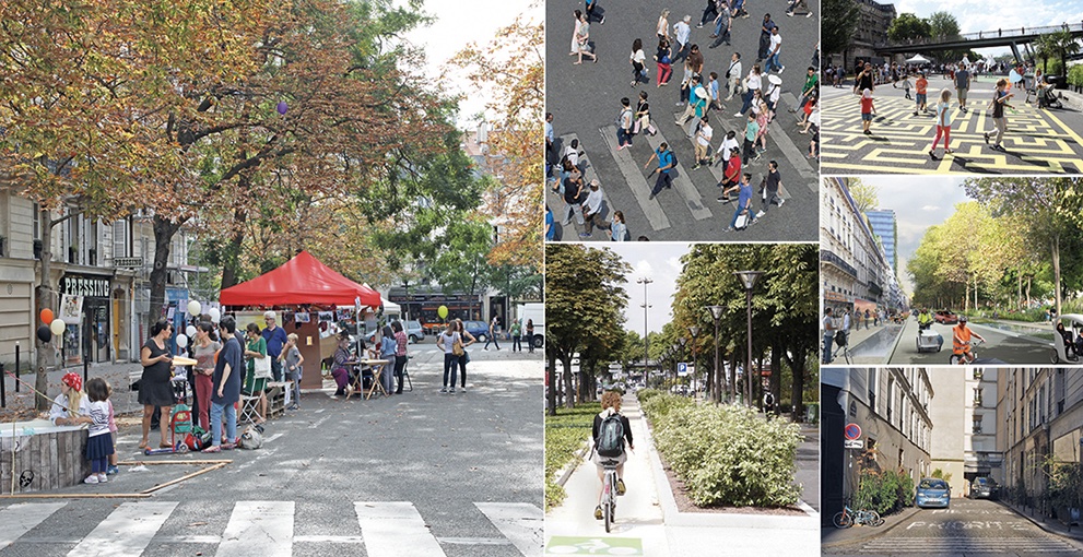 Au moment où l’on parle d’#UrbanismeTactique pour augmenter rapidement et simplement l’espace public pour les #piétons et les #cyclistes, cette étude de l’Apur à relire ! apur.org/fr/nos-travaux…