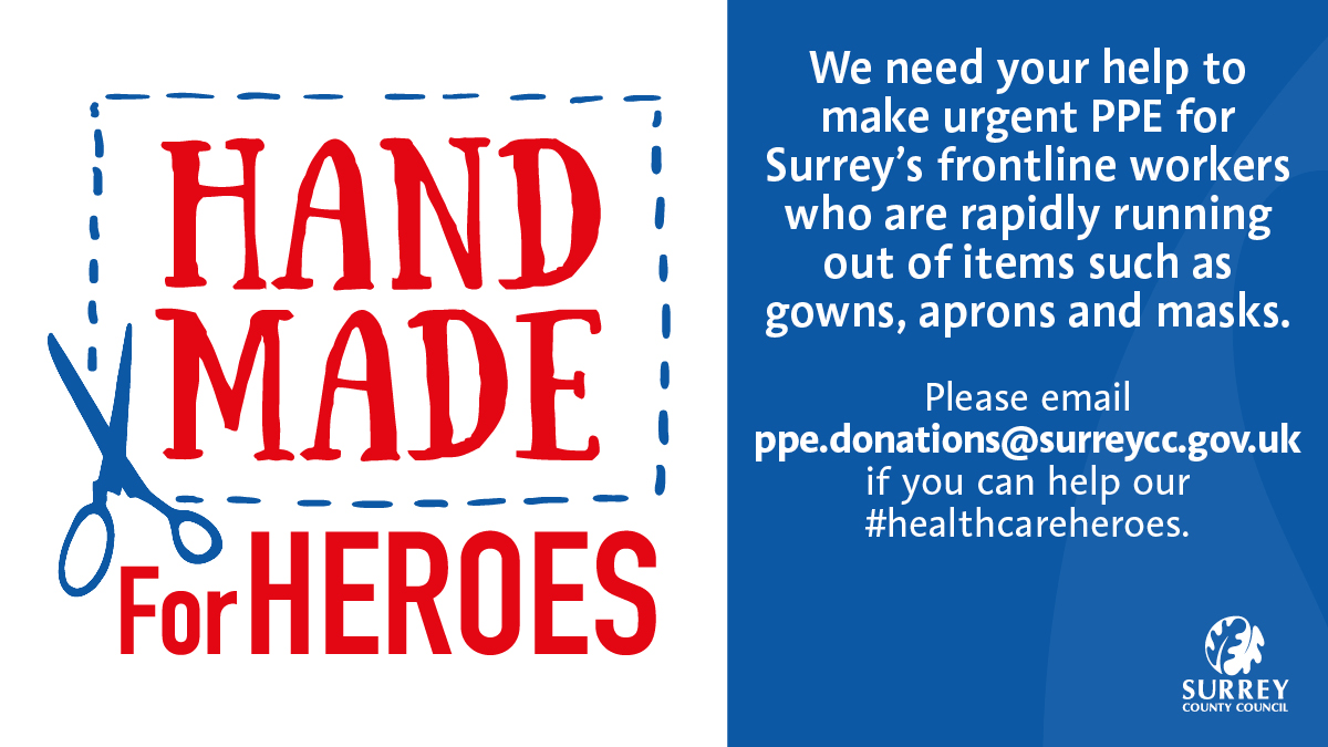 Please contact Surrey County Council if you can help #HealthcareHeroes