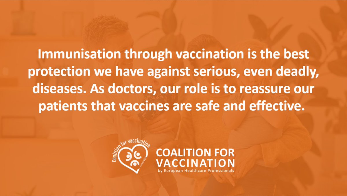 #Vaccination is the best protection we have against preventable diseases! #VaccinesWork #CoalitionForVaccination #ImmunizeEurope