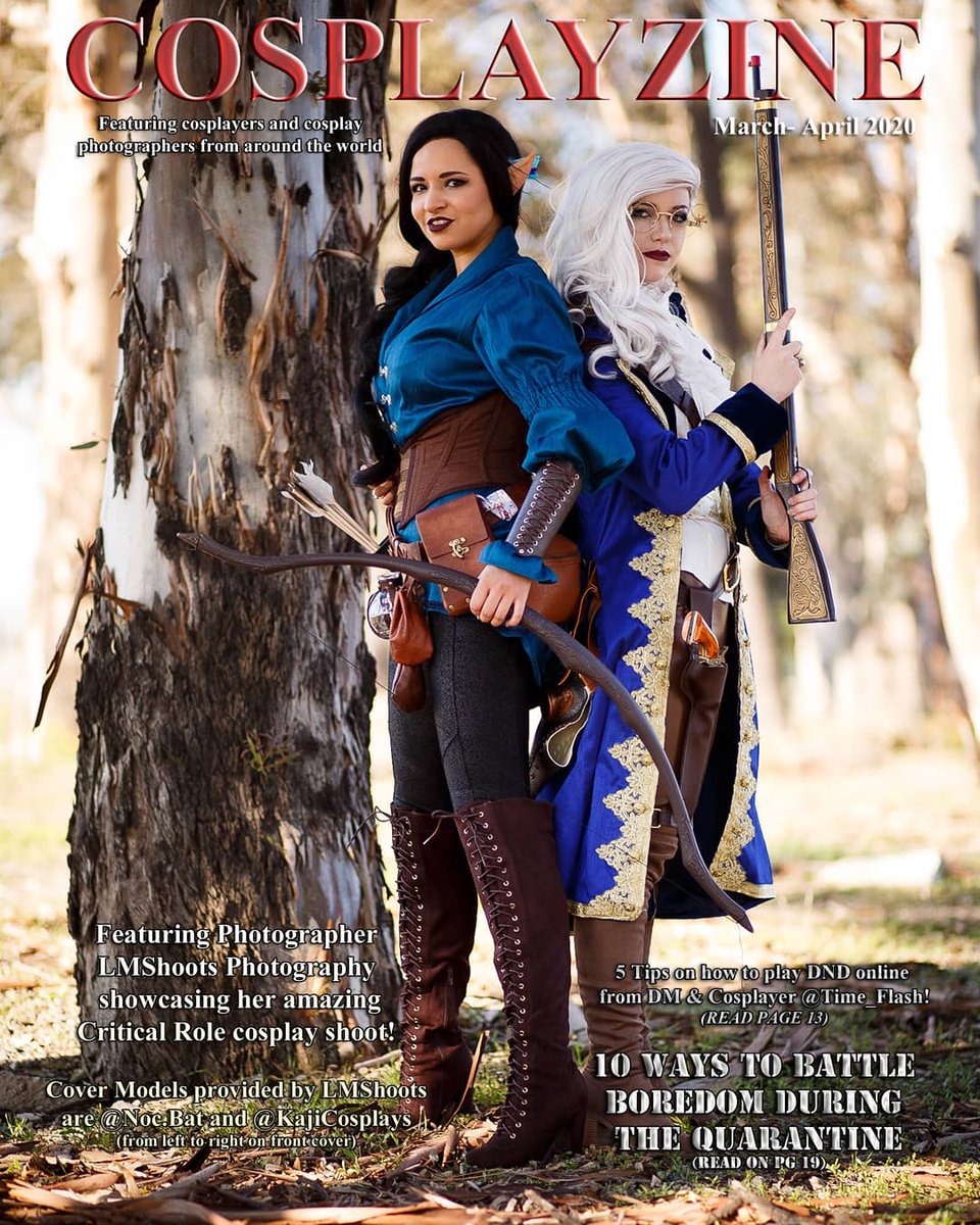 SomerknightC's tweet photo. Got my first feature in a magazine for the year. Thank you @CosplayZine for all that you do.
#cosplay #cosplayzine #kentuckycosplay #cosplaymagazine https://t.co/riUv9tjGI3