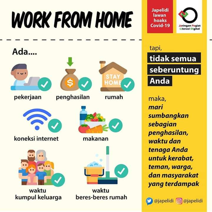 dhenokhastuti's tweet image. Apa yg tjd di tengah kita terkait #COVIDー19 mjd momentum utk kita peduli. Tentunya sesuai dg kemampuan masing2. Spt ajakan kawan2 dari @japelidi ini. 

Aku sendiri msh kerja &amp;amp; warawiri di luar. Hal kecil yg coba kulakukan: share info lapak makanan teman2.

#OptimasiTwitter