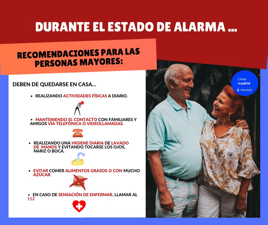 En casa, pero con salud 👩‍⚕️.
«Recomendaciones para las personas mayores».👇👇