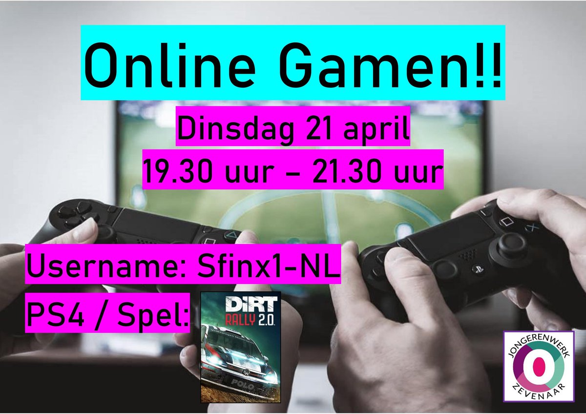 Doe jij morgen ook mee? Voor alle jongeren <a href="/Zevenaar/">Gemeente Zevenaar</a>! 🎮 #onlinegamen #caleidoz #StaySafeStayHome