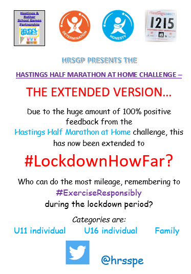 CdaleActiveEd's tweet photo. And keep up with your PE fitness with the #LockdownHowFar challenge from Miss Antcliffe @hrsspe. How many miles can you log?
@TBHAcademy @hastingsacademy https://t.co/yRhK6UR96J