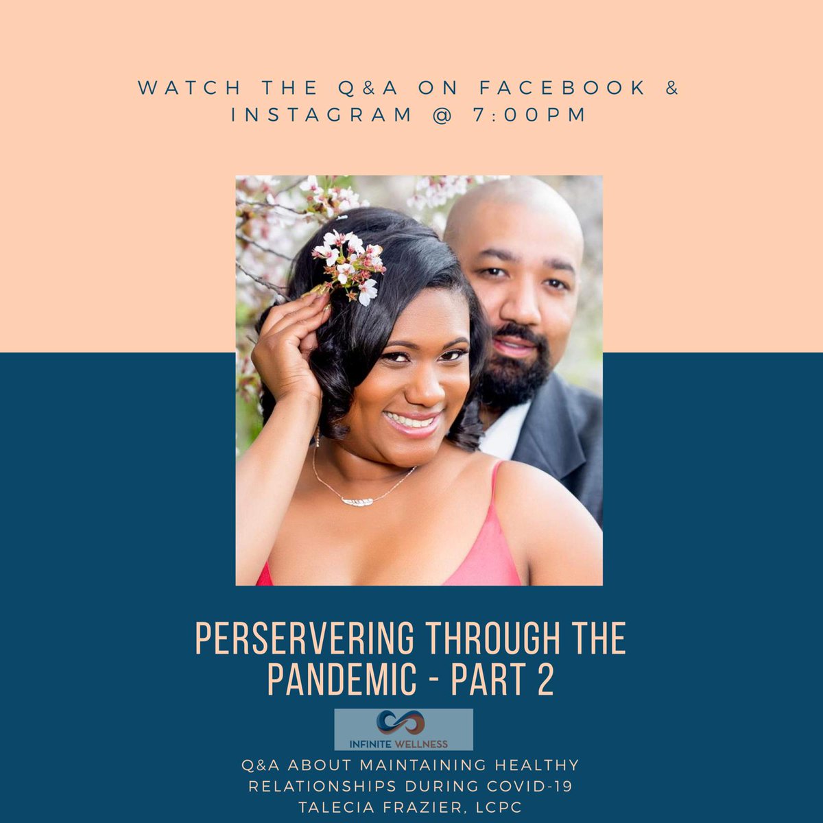 Inf_wellnessMD's tweet photo. Please repost!!!! Video about how to maintain relationship stability during the pandemic!!!! 12pm on FB and IG ! InfiniteWellnessLLC https://t.co/tgIBT0M7YY